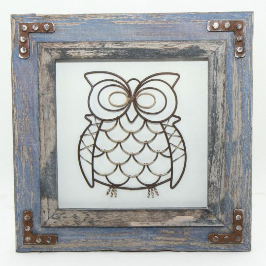 Décoration murale cadre hibou