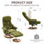Fauteuil inclinable ergonomique avec repose-pieds-130987320