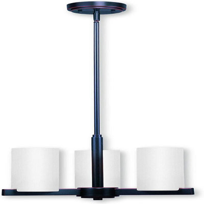 3 - Light LED Cylinder Chandelier