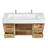 Maho 60'' Single Bathroom Vanity with Engineered Stone Top