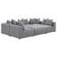 Canapé modulaire gris Amherst 6 pièces