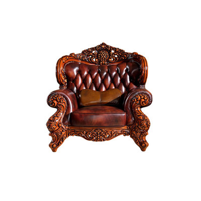 European Classic Leather Chair Leather Armchair