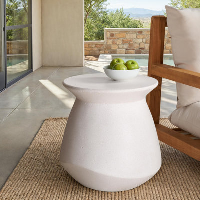 Issa Round Concrete Accent Table