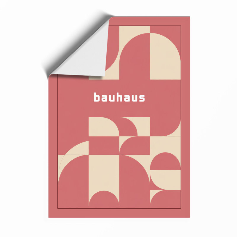Bauhaus Geometry Geometric - Framed Print, Unframed, A4 - 29.7 x 21.0 cm