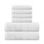 Ensemble de serviettes de bain 100% coton Phoebe 500 g / m² zéro absorbant Home Weavers, 16 po x 24 po (4), 27 po x 54 po (2) (2 serviettes de bain, 4 serviettes de toilette), turquoise-130204256-130204255