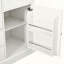Garde-manger vintage avec portes en verre et plateaux de service-419933415