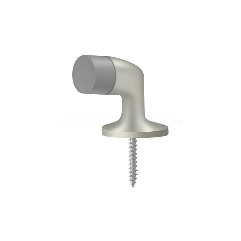 Deltana FDB138U15 Floor Door Bumper 1-3/8", Solid Brass in Brushed Nickel, Brushed Nickel