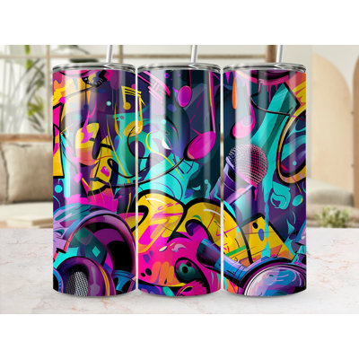Choose Handmade Tumblers 591 mL Vacuum Insulated Stainless Steel (18/8) Travel Tumbler with Straw