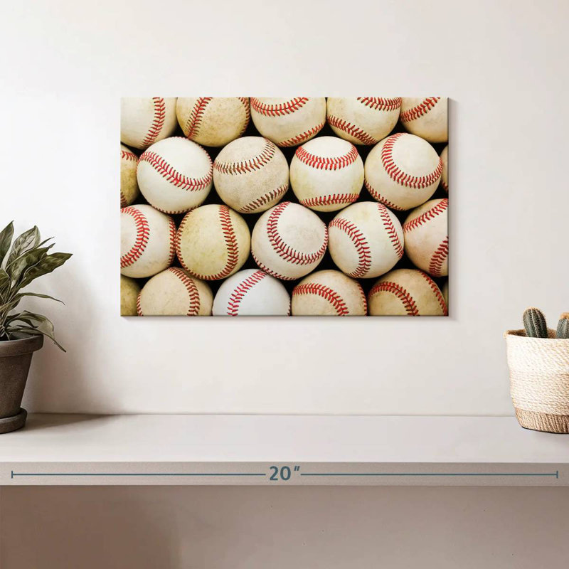 Balles de baseball vieillies Sireci, H 8 po x l 12 po