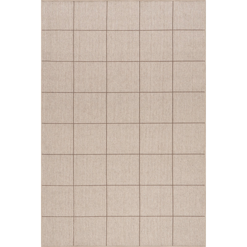 Calandra Checkered Machine Washable Area Rug, Rectangle 4' x 6'4"