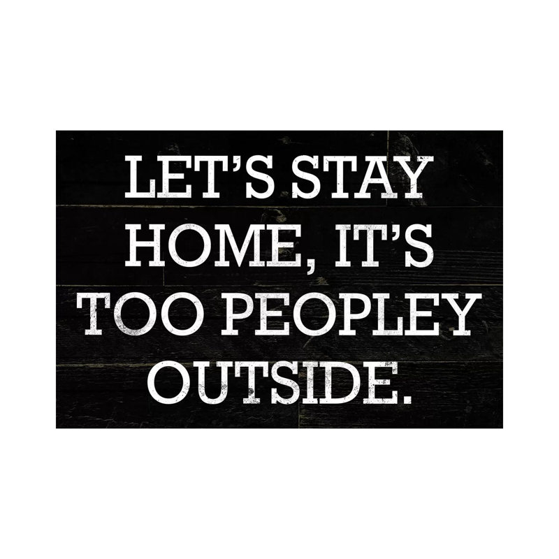 Stay Home by Milli Villa - Wrapped Canvas Print, 66.04 cm H x 45.72 cm W x 1.91 cm D