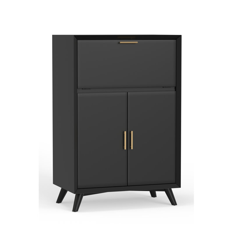 Armoire bar Williams, Noir