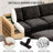 Sarang 110.2" Modern Upholstered Sectional Modular Sofa Bed With Ottomans-544620620