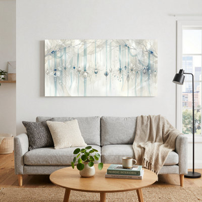 Ensemble élégant d'une toile murale florale