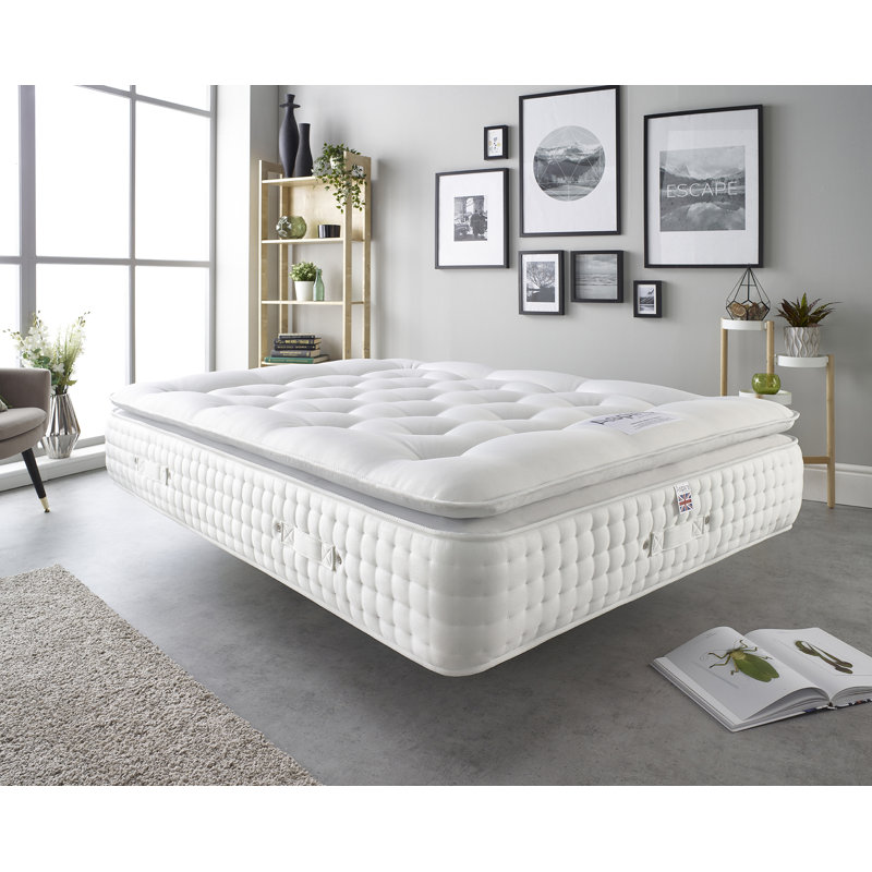 Aspire Pillow Top Pocket Sprung Mattress, Small Double (4')