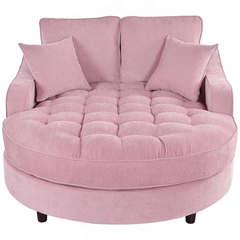 Luxueux canapé-lit en chenille pour une détente ultime