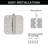 3.5" H × 3.5" W Butt/Ball Bearing Pair Door Hinges-21319254
