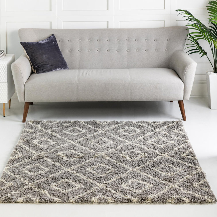 Tapis à poils longs gris Foundry Select
