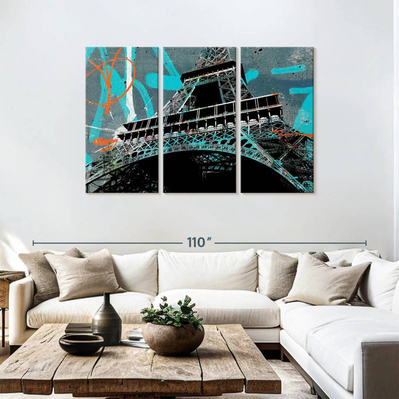 Sebbie Eiffel Tower II, 48" H x 74" W