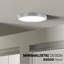 Plafonnier encastré à 1 lumière DEL Leitner - Conception minimaliste moderne, éclairage sans clignotement, profil bas, parfait pour les appartements, les lofts et les petits espaces-32967556-94030214