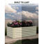 Ensemble de 2 lits de jardin surélevés carrés de 6 à 8 pi, boîtes à fleurs en acier galvanisé-259916563-259916560