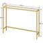 Sirine 100 Console Table With Tempered Glass Top-1679376873