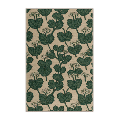 Washable Garlic Mustard Vegetables Area Rug