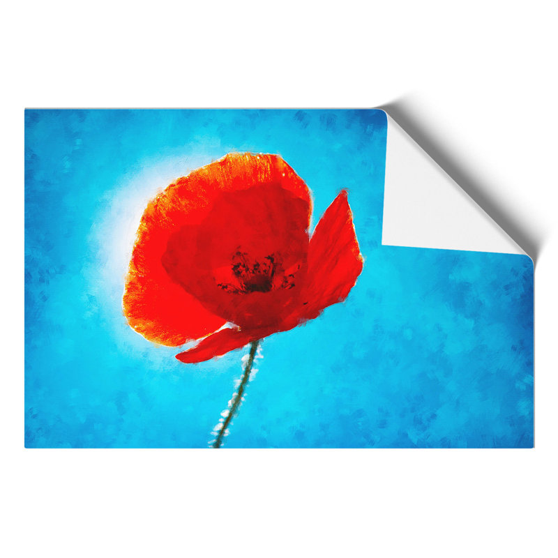 Red Poppy Flower Vol.1 - No Frame Print, 21cm H x 30cm W x 0.1cm D