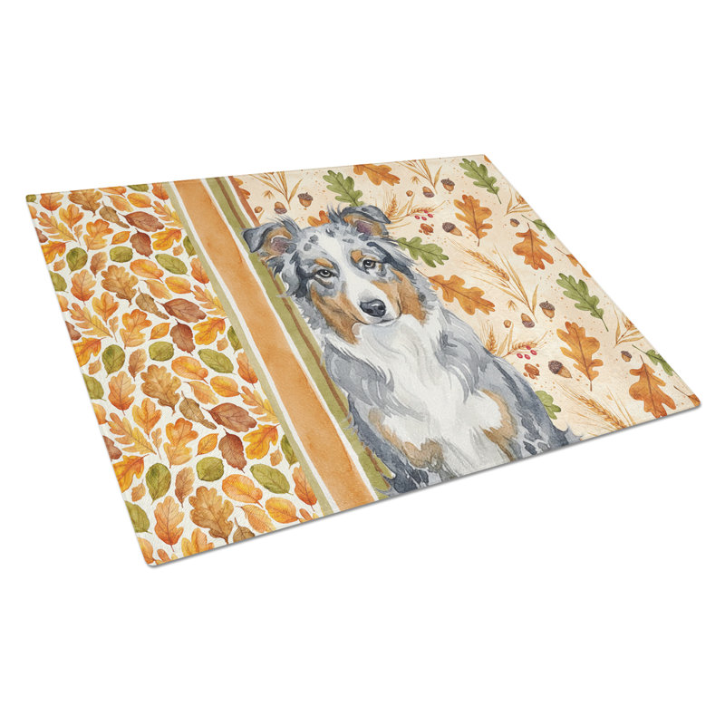 Planche à découper en verre Blue Merle