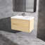 Meuble-lavabo mural flottant en chêne naturel avec surface de lavabo simple en blanc-949885549-948566694