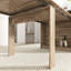 Table à manger extensible moderne avec rangement 98,43 po-953613419