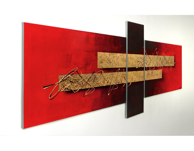 3 Piece No Frame Painting on Canvas