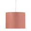 20cm H Cotton Drum Pendant Shade ( Uno ) in Pink