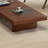 Minimalist grille design solid wood coffee table