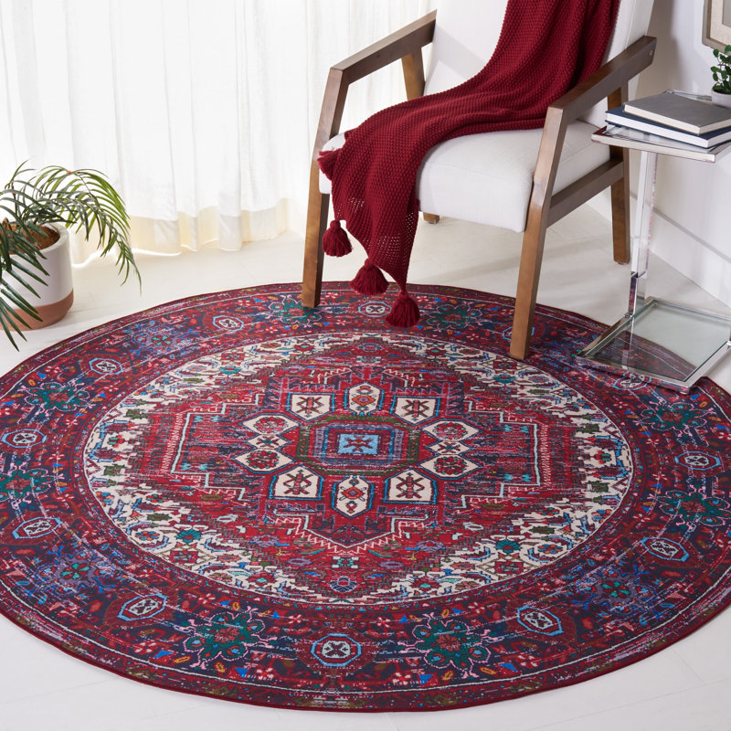 Tucson Performance Machine Washable Oriental Rug, Round 6'