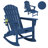 Plastic/Resin Folding and Rocking Adirondack Chair with Ottoman-130104934