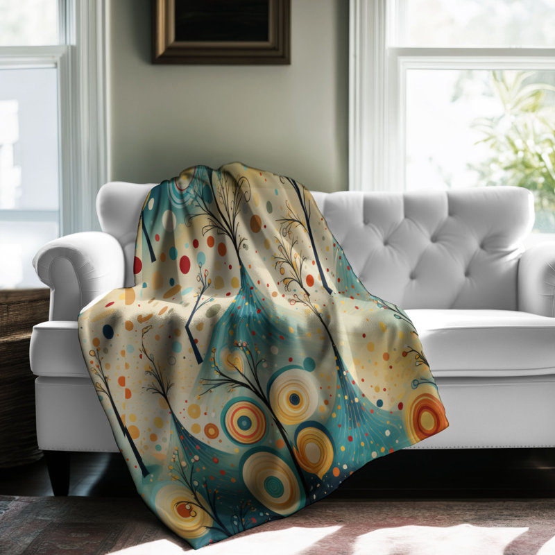 Yuletide Tree - 1 Piece Premium Blanket, Queen