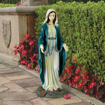 Virgin Mary Outdoor Statue 29 1/2 High Sculpture for Yard Garden Patio  Deck Home Entryway Hallway - John Timberland : : Patio, Lawn &  Garden