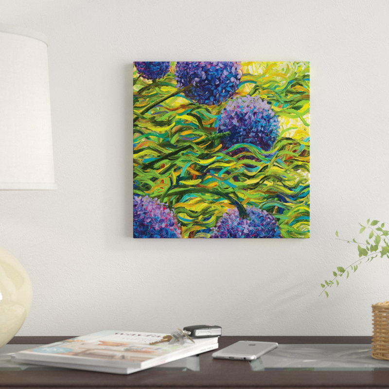 «GM 055» par Iris Scott, impression sur toile, H 18 po x l 18 po x P 1,5 po, Toile avec cadre flottant noir, Pas de tapis