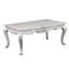 Élégante table basse en bois argenté - Rehausse l'ambiance de votre salon