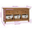 Sideboard Solid Mahogany Wood 100x30x50 cm