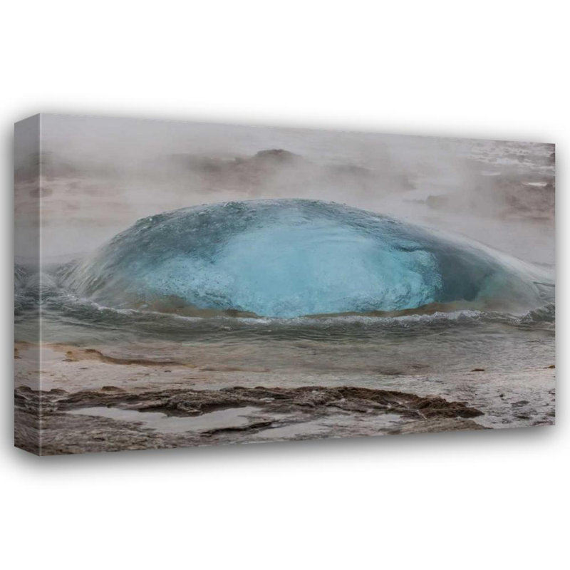 Illg, Cathy and Gordon, reproduction d'art sur toile: Geysir Geyser Stryskur, Islande, H 13 po x l 18 po