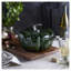 STAUB Cast Iron 3.5-Qt Pumpkin Cocotte With Stainless Steel Knob - Basil