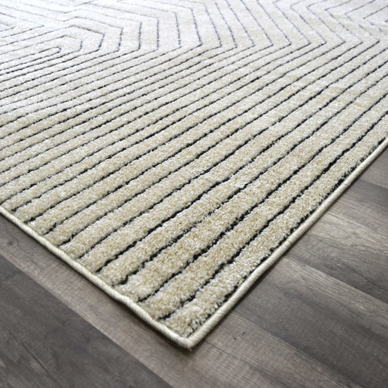 Tapis contemporain en noyer