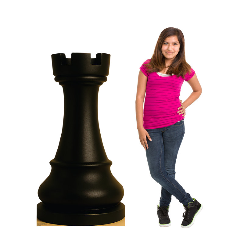 Chess Rook - noir