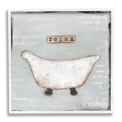 «Relax Bathaign Pastels Bath», impression sur toile