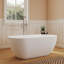 Baignoire autoportante à surface solide de 51 po Fslefay