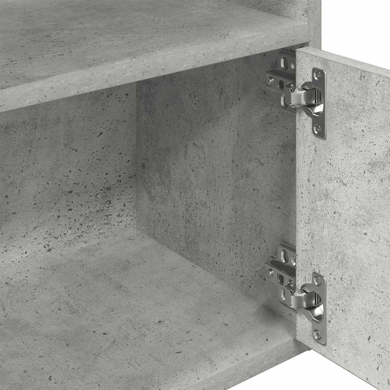 Conary 31cm W Bookcase, (5 Shelves) 127cmH x 31cmW x 24cmD, Concrete Grey