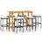 Rectangular 6 - Person 55.1" Long Bar Height Dining Set-865201276