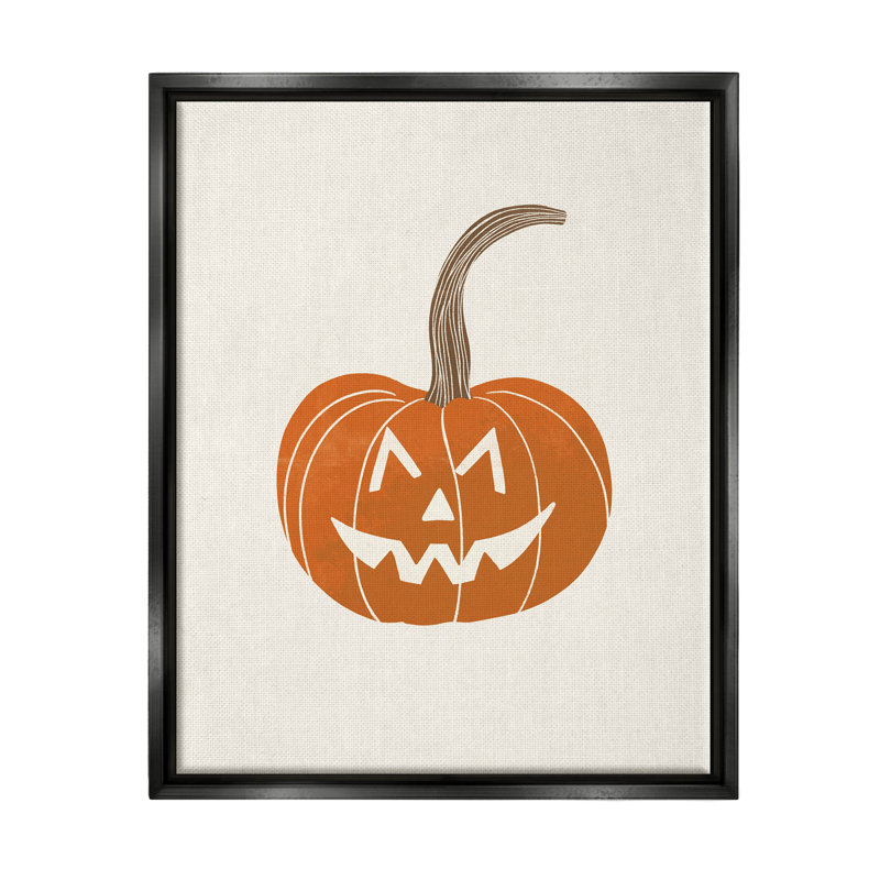 «Happy Jack-o-Lantern Smile» par Taylor Shannon Designs - impression sur toile, H 31 po x l 25 po x P 1,7 po